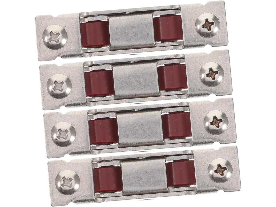 Yarnow Conjunto De 4 Rodízios Duplos Em Aço Inoxidável Para Portas Correr, Acessórios Práticos Para Janelas De Correr