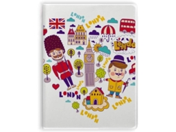 Carnet De Notas Em Forma De Coração Com Sopa De Cobertura Motif Cabine Telefônica Britânica Rouge