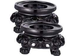 Suporte Para Bola De Cristal Resina Preta Homoyoyo, Tamanho 3, Expositor Decorativo Para Esferas Ocas, Base Estável Para