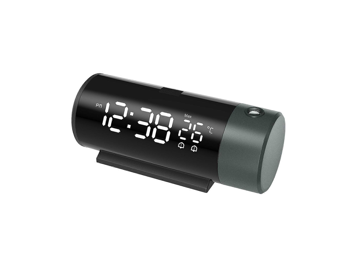Despertador De Projeção Com Carregamento Usb Relógio Eletrônico Despertador Tempo Temperatura Projeção Slowmoose