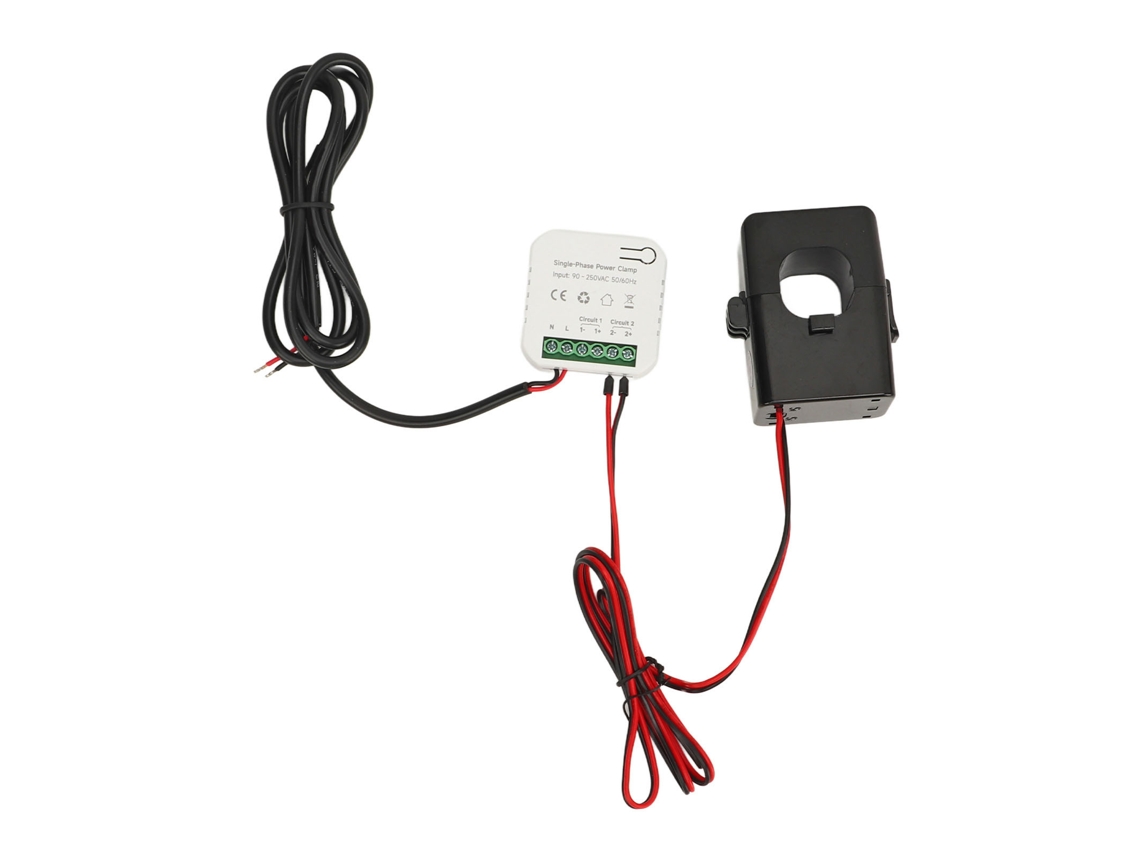 Hkj monitor de Energia Inteligente Wifi com Clamp 300act Medidor Kwh Monofásico 90 250vac