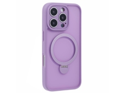 Capa Em Tpu Com Suporte, Compatível Com Magsafe Para Apple Iphone 16 Pro Max - Roxo
