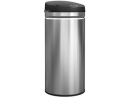 Lixeira de Cozinha Automática 42l Aço Inoxidável,tampa com Fechamento Suave,30,5x30,5x68cm,prata BTFORUS