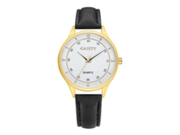 Reloj De Pulsera Analógico De Cuarzo Con Correa De Pu Gaiety (negro)
