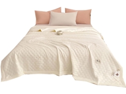 Colcha Acolchoada Fansu Capa de Cama Manta para Ar Condicionado Edredom Algodão Sofá com Estampa Nórdica 200x2