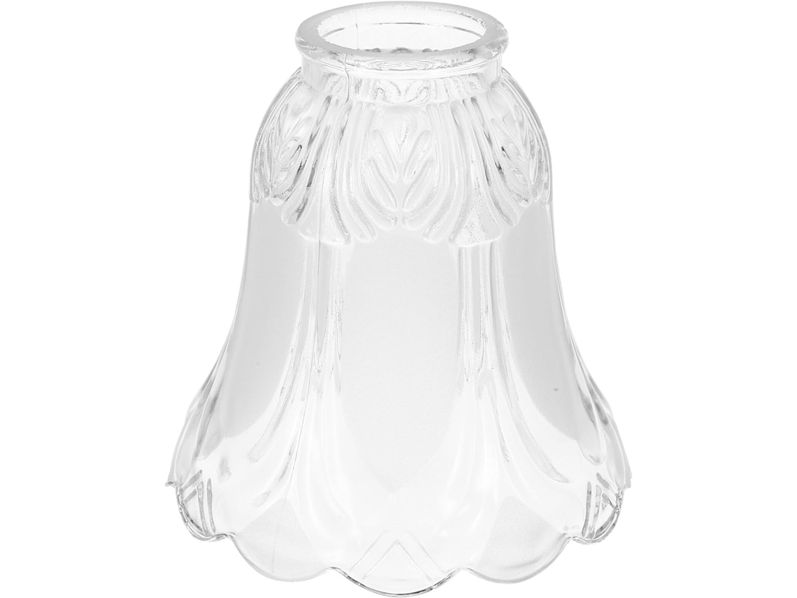 Cúpula De Vidro Transparente De Substituição Em Formato De Sino Com Flor-de-lis.