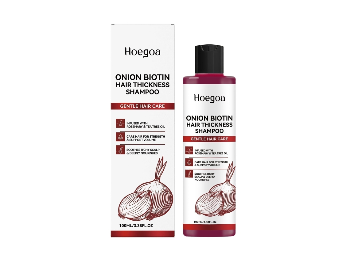 Cabelos Mais Saúde com Shampoo LAXISCREED de Cebola e Biotina para Reforço