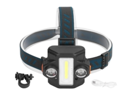 Farol BISBISOUS W661 Carregamento Usb 2 em 1 Led de Alto Brilho Por Indução Carregamento Usb À Prova D'Água Preto VIGA EUROPE