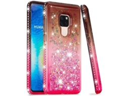 Capa Huawei Mate 20 HONGWE. Rosa, Cinzento