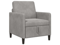 Sofa com Armazenamento Cinzento claro 72 X 78 X 87 Cm Poliéster SYFAX