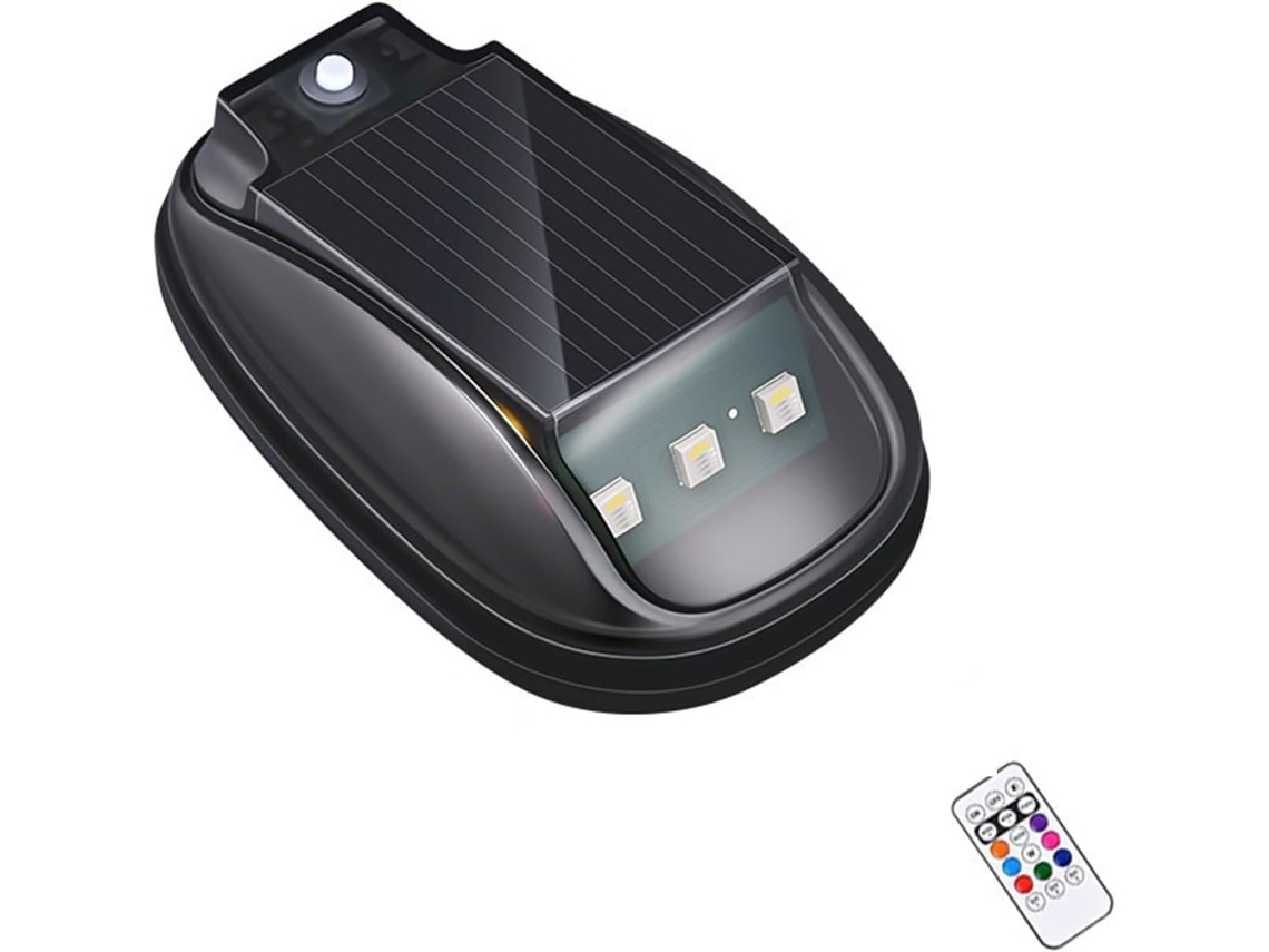 Luz Solar De Teto Com Controle Remoto, Sinal Rgb Intermitente Para Caminhão, Suv, Motocicleta, À Prova D Água
