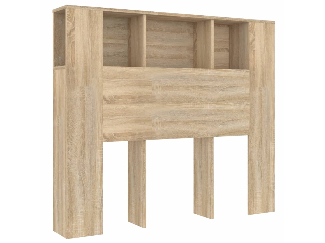 Headboard Cabinet, Headboard Cabinets Vidaxl Marrom Compensado (120 Cm)