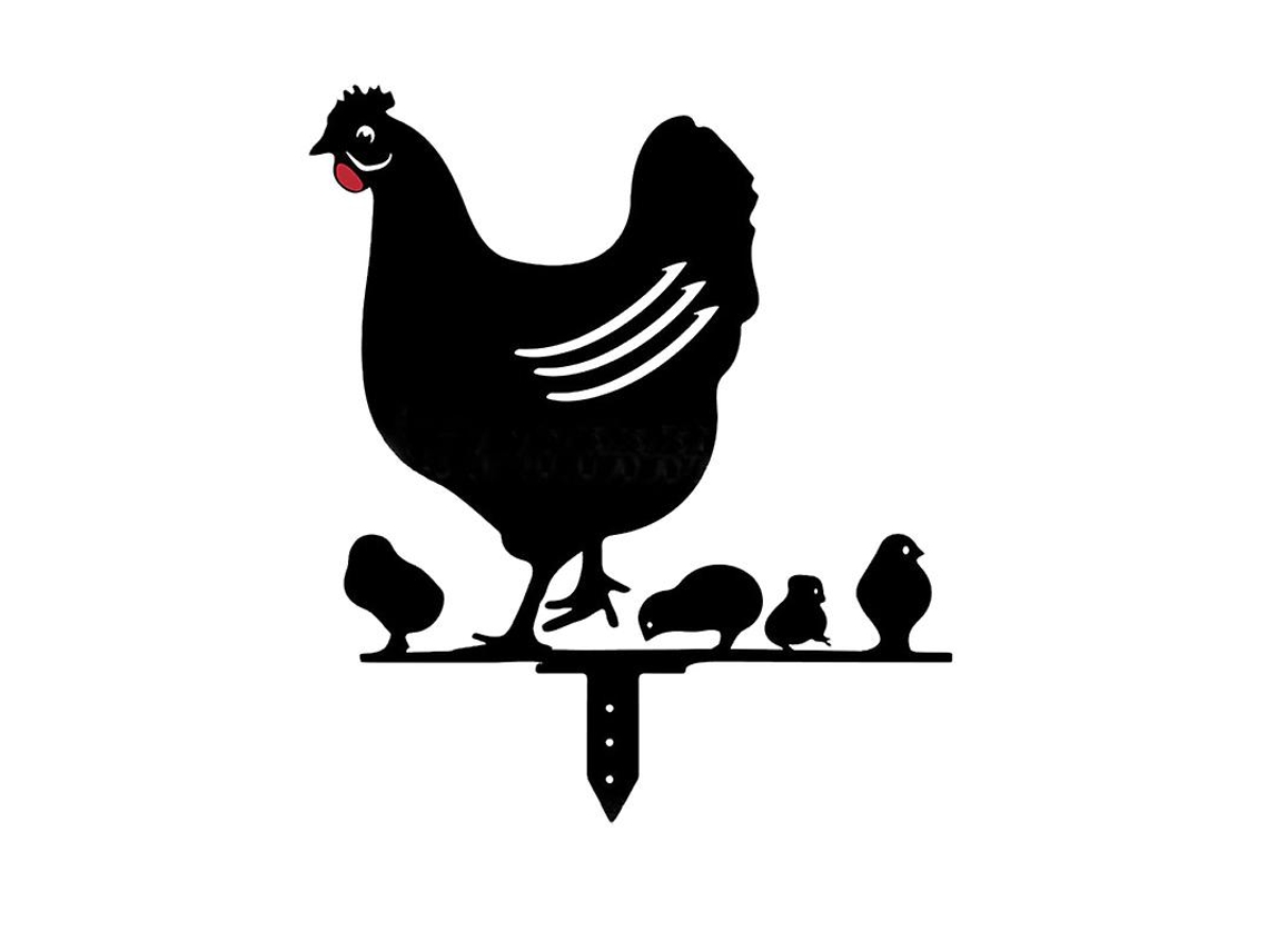 1Pcs Estacas de Frango de Jardim ALLINLESS