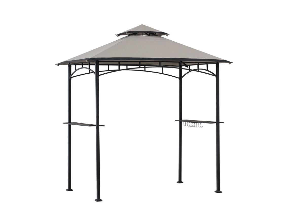 Gazebo Para Churrasqueira Com Prateleiras E Ganchos Linas 152 Cm X 244 Cm