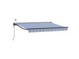 Conjunto 1 Sombra Externa Vidaxl Azul Alumínio (2,5 X 2 M)