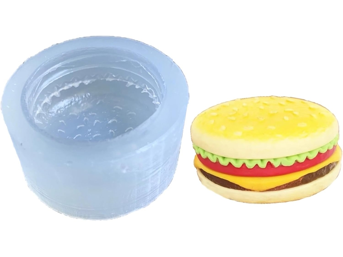 Molde De Silicone Para Hambúrguer, Moldes De Silicone Para Argila