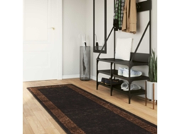 Vidaxl Passadeira Marsa Preto 100 X 450 Cm Poliéster E Pvc