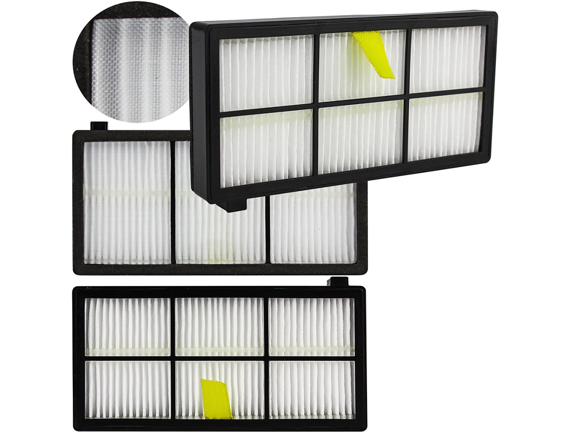 Kit Acessórios para Irobot Roomba 800 866 876 900 com Filtro Hepa e Pincéis Primerox