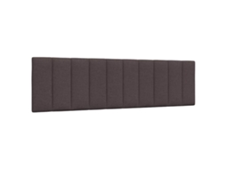 Vidaxl Almofadão De Cabeceira Hanko 180 Cm Tecido Castanho-escuro