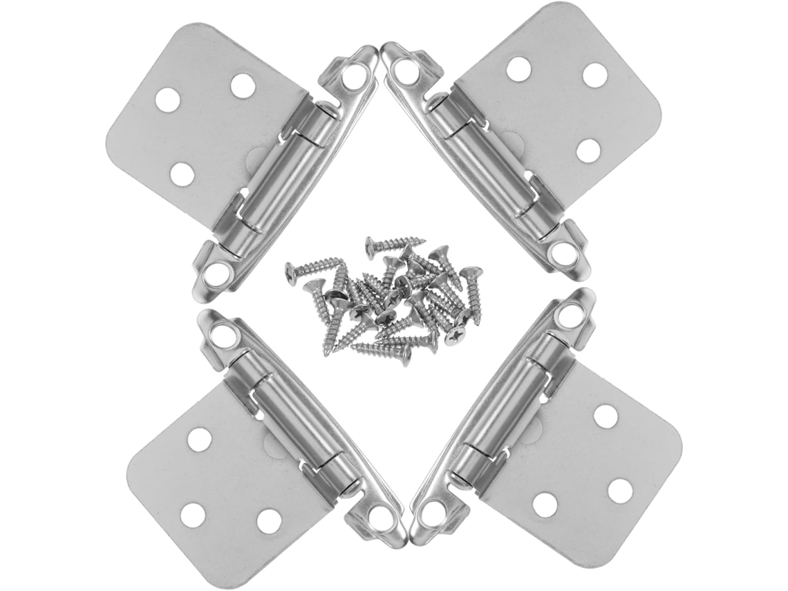 Conjunto De 4 Dobradiças Armário Com Mola E Fechamento Automático