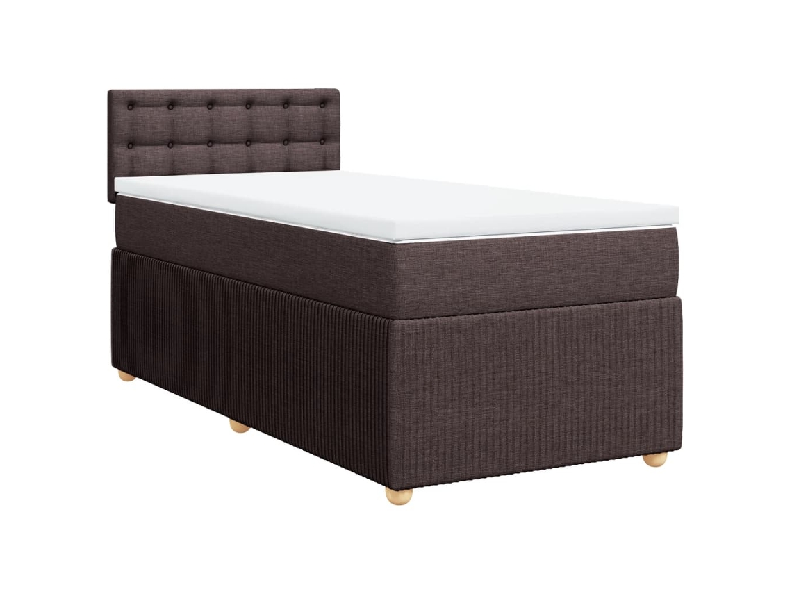 Box Spring Bed, Box Spring Beds Vidaxl Marrom Tecido (80 X 200 Cm)