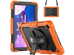 Capa Híbrida De Silicone Para Tablet Lenovo Tab M10 10.1 Gen 3ª E Lenovo Tab M8 4ª Geração Com Alça De Ombro.