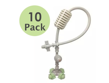 Pacote 10 Nebulizador de Água Coolnet para Estufa com 4 Saídas. Nebulizador de Irrigação com Válvula Anti-Drenagem. 50Cm