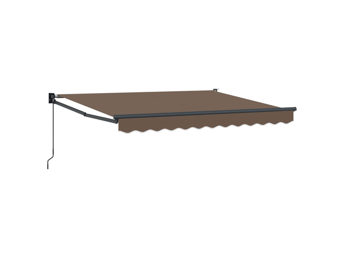 Conjunto 1 Toldo Externo Vidaxl Castanho-acinzentado Poliéster (3,5 X 2,5 M)