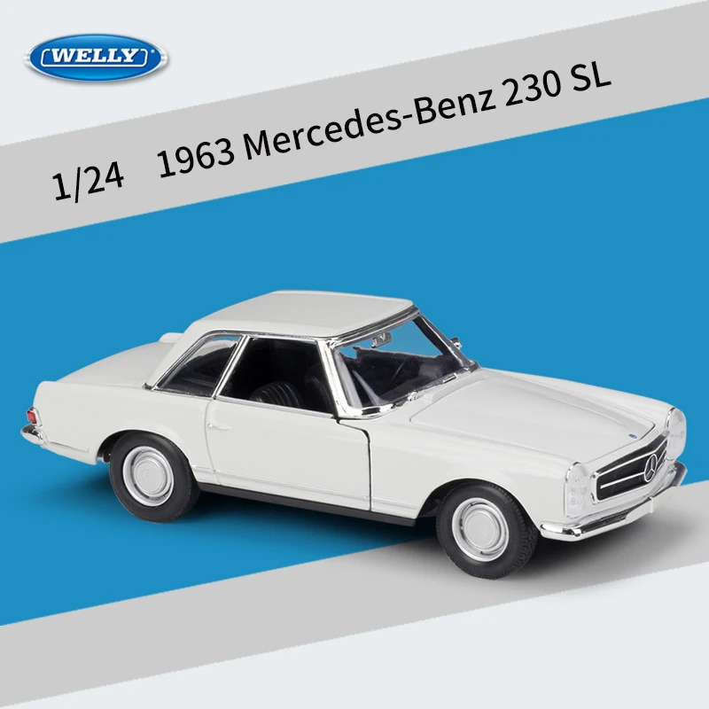 (branco) Miniatura De Carro Colecionável Em Liga Metálica Fundida, Escala 1:24
