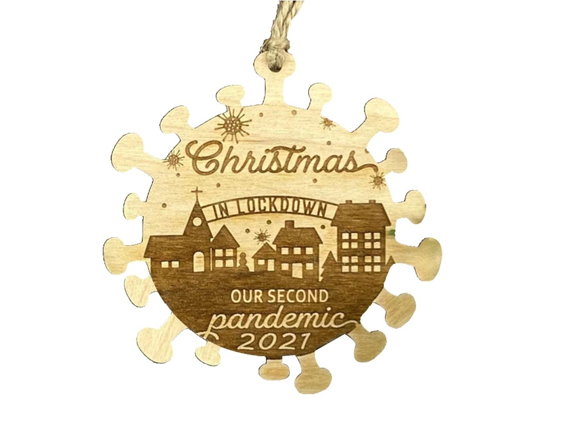 Pendant de Madeira de Natal 2021 LAXISCREED