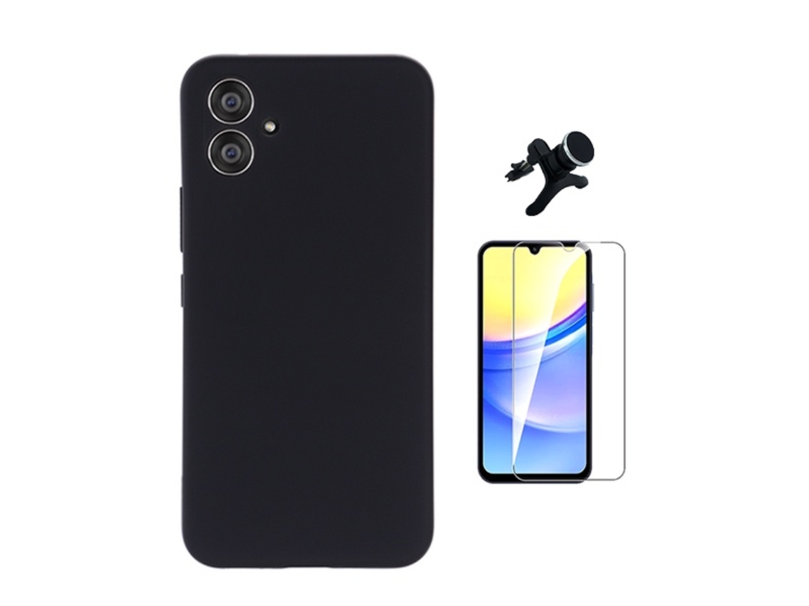 Capa Clearglass para Samsung Galaxy A06 PHONECARE Resistente Preto