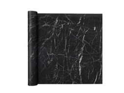 Papel de Parede Marbled Preto 40x300cm | S/MARCA