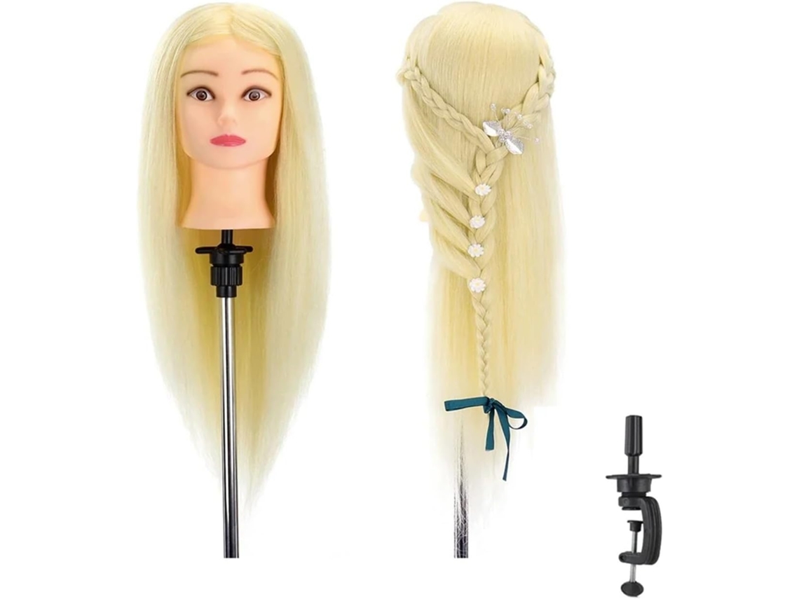 Cabeça de manequim de 60cm com cabelo humano SFUSHOS