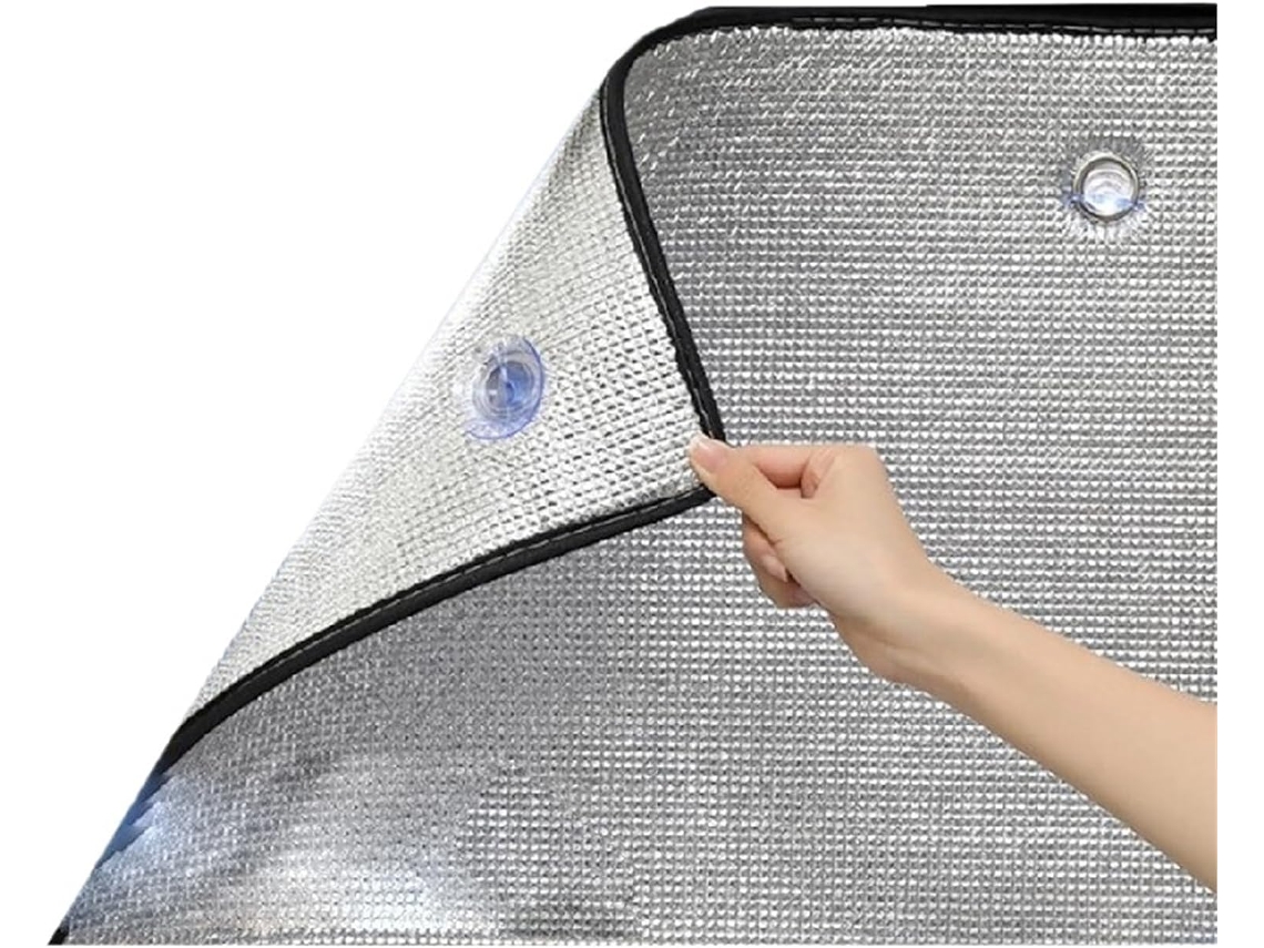 Rolo De Isolamento Térmico Alumínio, Película De Isolamento Térmico Alumínio Dupla Face Para Janelas, Com Ventosas Para