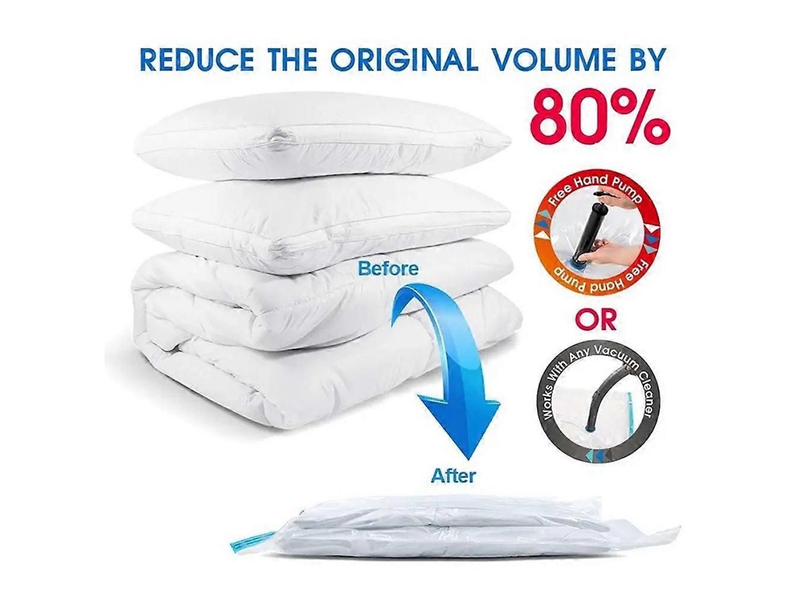 Sacos de armazenamento a vácuo, comprimem para economizar espaço para edredons e capas, organizadores de roupas com armazenamento hermético 40x60cm
