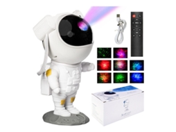 Projetor Astronauta Galaxy Bluetooth Ruído Branco Branco