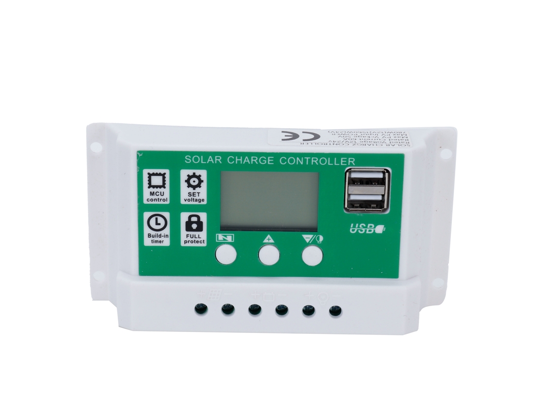 Controlador de Carga Solar Pwm 60a 12v/24v, Rastreamento Automático, Tela LCD | S/MARCA
