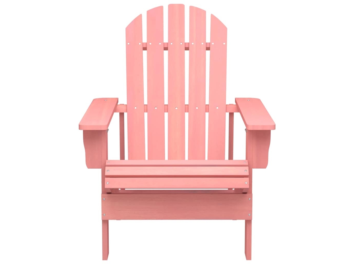 Cadeira Adirondack Para Jardim | Cadeira De Exterior Abeto Maciço Rosa
