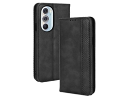 Capa De Celular Motorola Moto Edge 30 Pro/edge+ 2022/edge X30 Com Fecho Magnético E Design Retrô Em Couro Crazy Horse (marrom)