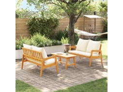 Vidaxl Conjunto Bistro 3 Pcs Castanho Madeira Sólida De Acácia