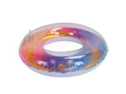 Anéis De Natação Coloridos Com Lantejoulas Golação Infláveis Grossos Para Piscina