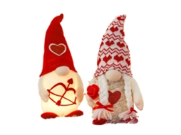 Boneco Gnome Dia Namorados Luz Presente Amor