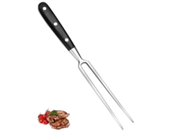 Garfo para trinchar carne Rebe-Fork em aço inoxidável, 16 cm, com cabo longo e funcional.