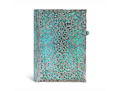 Livro Maya Blue Midi Lined Hardcover Journal de Hartley & Marks (Inglês)