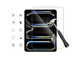 Protetor de tela de vidro temperado 9H M4 2024 para iPad Pro de 13" - Anti-trincas