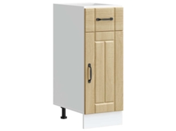 Kitchen Base Cabinet, Kitchen Base Cabinets Vidaxl Marrom Madeira Processada (n/a)