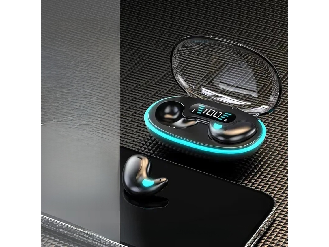 Fones de Ouvido True Wireless Bluetooth 5.3, À Prova D'água, com Cancelamento de Ruído e Microfone. MDUG (preto)
