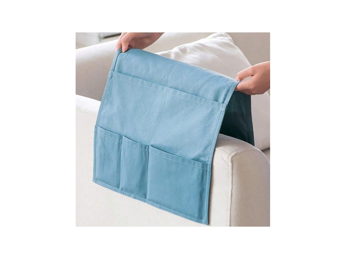 Bolsa Organizadora Para Pendurar No Braço Do Sofá, Bolsa Multifuncional Em Lona Para Guardar O Comando, 36 X 82 Cm Igvtrade