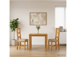 Vidaxl Conjunto De Sala De Jantar 3 Unid. Bege