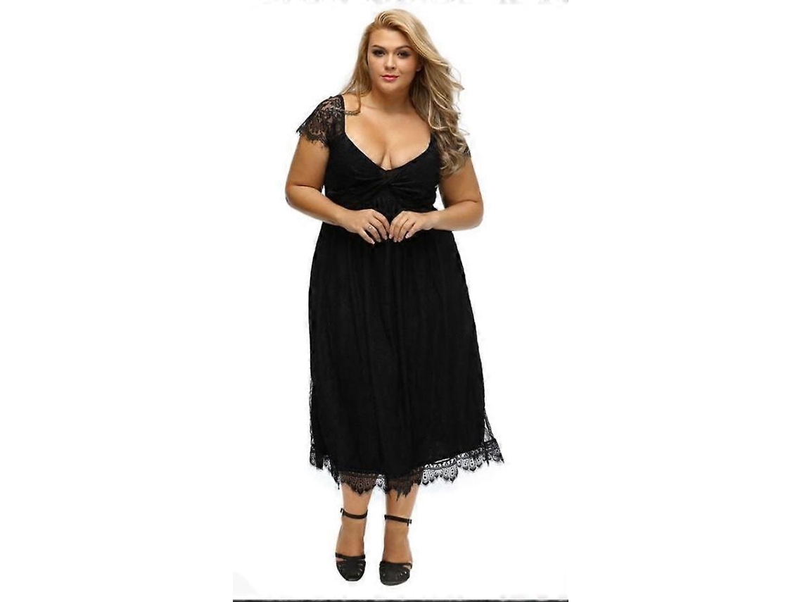 Vestido De Festa De Coquetel Sexy Tamanho Xl Preto Com Renda E Cílios Drapeados, Nas Cores Preto E Vermelho. Hengjian